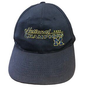 Vintage Michigan Wolverines 1997 National Champions Snapback Embroidered Hat Cap